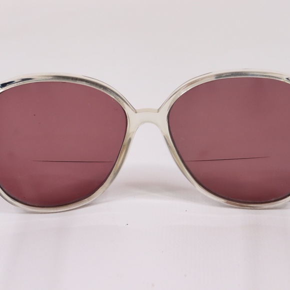 Vintage 70s Clear Acetate Purple Tinted Sunglasses main image 4